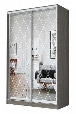 Шкаф-купе ХИТ 24-14-66 РОМБ БОЛЬШОЙ в Екатеринбурге - mebel24.online | фото