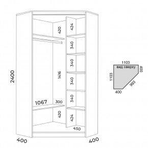 Шкаф-купе ХИТ-У-24-4-55 в Екатеринбурге - mebel24.online | фото 3