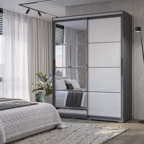 Шкаф-купе Крафт-6 1.6 м ШКК-06 (графит) в Екатеринбурге - mebel24.online | фото 1