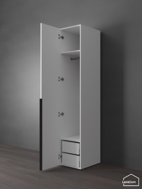 Шкаф Linnea MHR-1-3 2050х400х510 (Белый-М 11.1.1) в Екатеринбурге - mebel24.online | фото 5