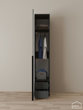 Шкаф Linnea MHR-1-3 2050х400х510 (Графит-М 11.1.25) в Екатеринбурге - mebel24.online | фото 6