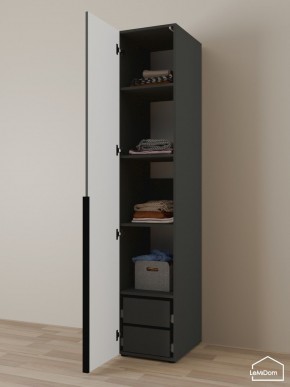 Шкаф Linnea MHR-1-4 2050х400х510 (Графит-М 11.1.25) в Екатеринбурге - mebel24.online | фото 5