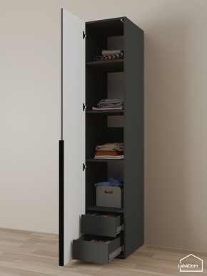Шкаф Linnea MHR-1-4 2050х400х510 (Графит-М 11.1.25) в Екатеринбурге - mebel24.online | фото 6