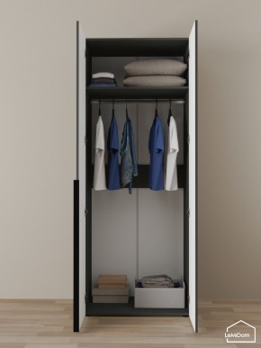 Шкаф Linnea MHR-2 2050х800х510 (Графит-М 11.1.25) в Екатеринбурге - mebel24.online | фото 4