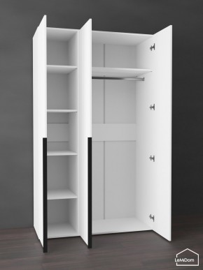 Шкаф Linnea MHR-3-1 2050х1200х510 (Белый-М 11.1.2) в Екатеринбурге - mebel24.online | фото 4