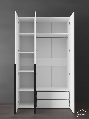 Шкаф Linnea MHR-3-2 2050х1200х510 (Белый-М 11.1.2) в Екатеринбурге - mebel24.online | фото 5