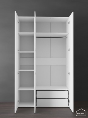 Шкаф Linnea MHR-3PO-2 2050х1200х510 (Белый-М 11.1.1) в Екатеринбурге - mebel24.online | фото 6