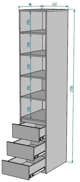 Шкаф Мальта H161 в Екатеринбурге - mebel24.online | фото 2