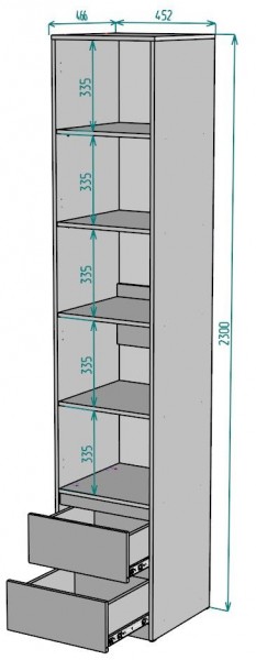 Шкаф Мальта H166 в Екатеринбурге - mebel24.online | фото 2