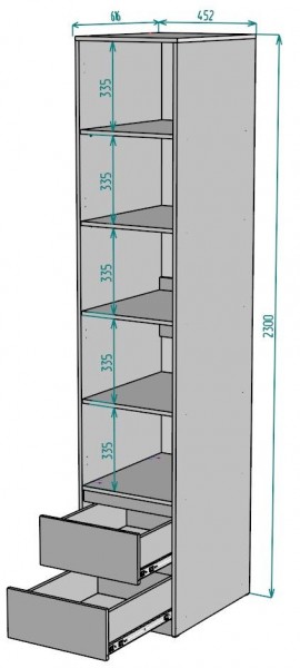 Шкаф Мальта H168 в Екатеринбурге - mebel24.online | фото 2