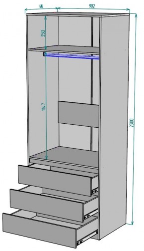 Шкаф Мальта H171 в Екатеринбурге - mebel24.online | фото 2