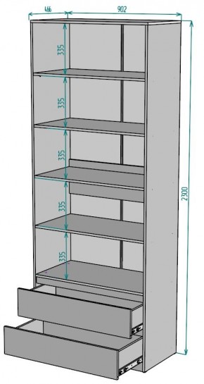 Шкаф Мальта H185 в Екатеринбурге - mebel24.online | фото 2