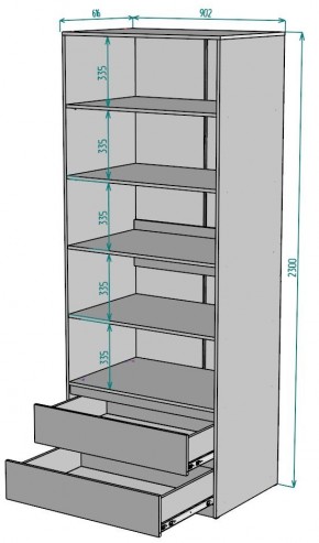 Шкаф Мальта H187 в Екатеринбурге - mebel24.online | фото 2