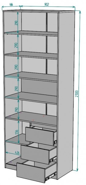 Шкаф Мальта H190 в Екатеринбурге - mebel24.online | фото 2