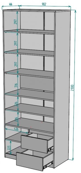 Шкаф Мальта H198 в Екатеринбурге - mebel24.online | фото 2