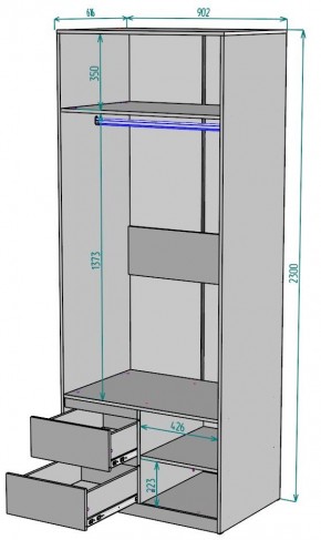 Шкаф Мальта H201 в Екатеринбурге - mebel24.online | фото 2