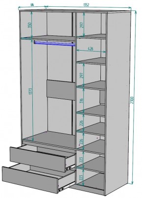 Шкаф Мальта H217 в Екатеринбурге - mebel24.online | фото 2