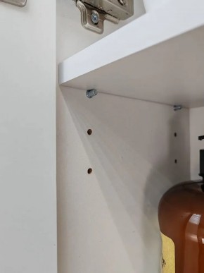 Шкаф навесной для ванной MH8-MA 600х750 (Белый-М 10.1.1) Белый глянец в Екатеринбурге - mebel24.online | фото 6