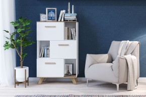 Шкаф низкий с нишами Вега Скандинавия в Екатеринбурге - mebel24.online | фото 4