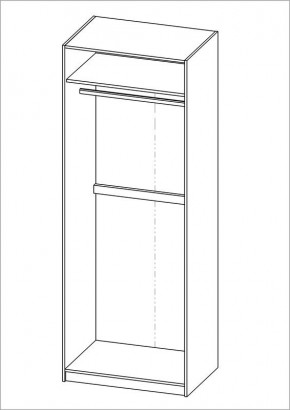Шкаф ПЕГАС двухдверный, цвет Дуб Сонома в Екатеринбурге - mebel24.online | фото 3