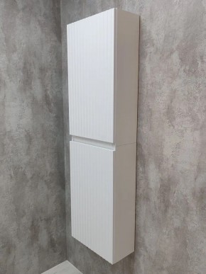 Шкаф пенал навесной для ванной MH11-MA 450х1548 (Белый-М 10.1.1) Белый глянец в Екатеринбурге - mebel24.online | фото 8