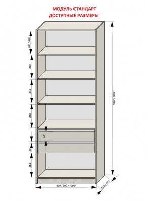 Шкаф распашной серия «ЗЕВС» (PL3/С1/PL2) в Екатеринбурге - mebel24.online | фото 13