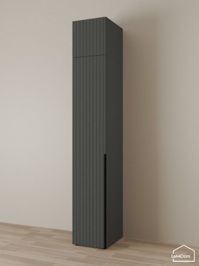Шкаф с антресолью Linnea MHR-1A-4 2450х400х510 (Графит-М 11.1.25) в Екатеринбурге - mebel24.online | фото
