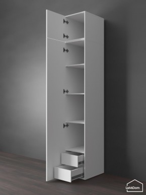 Шкаф с антресолью Linnea MHR-1POA-4 2450х400х510 (Белый-М 11.1.1) в Екатеринбурге - mebel24.online | фото 5