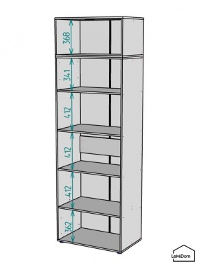 Шкаф с антресолью Linnea MHR-2POA-2 2450х800х510 (Белый-М 11.1.2) в Екатеринбурге - mebel24.online | фото 3