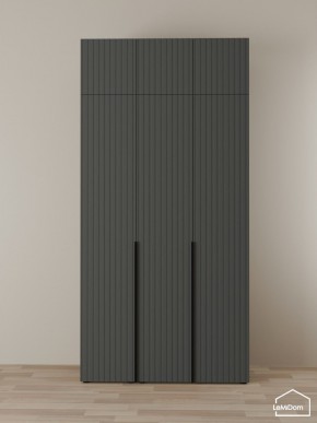 Шкаф с антресолью Linnea MHR-3A-1 2450х1200х510 (Графит-М 11.1.25) в Екатеринбурге - mebel24.online | фото 1
