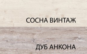 Шкаф с витриной 1V1D1S, MONAKO, цвет Сосна винтаж/дуб анкона в Екатеринбурге - mebel24.online | фото 3