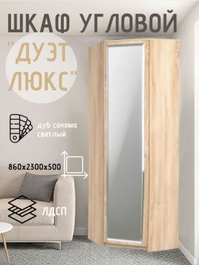 Шкаф угловой Дуэт Люкс с зеркалом в Екатеринбурге - mebel24.online | фото