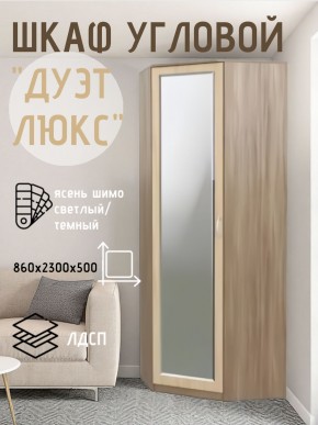 Шкаф угловой Дуэт Люкс с зеркалом в Екатеринбурге - mebel24.online | фото 3