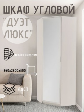 Шкаф угловой Дуэт Люкс с зеркалом в Екатеринбурге - mebel24.online | фото 6