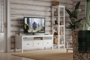 Стеллаж 420 Кантри, массив сосны, цвет белый в Екатеринбурге - mebel24.online | фото 4