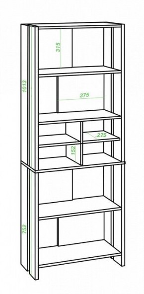 Стеллаж Домино Lite СТЛ-ОВХ в Екатеринбурге - mebel24.online | фото 2