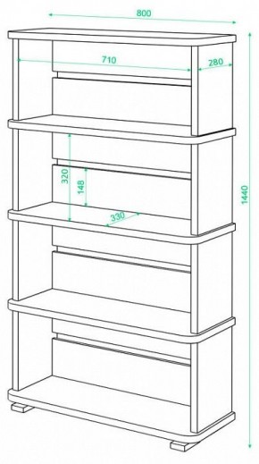 Стеллаж Домино СБ-25/4 в Екатеринбурге - mebel24.online | фото 2