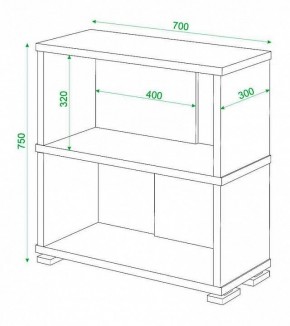 Стеллаж книжный Домино СБ-10_2 в Екатеринбурге - mebel24.online | фото 3