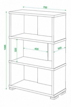 Стеллаж книжный Домино СБ-10_3 в Екатеринбурге - mebel24.online | фото 3