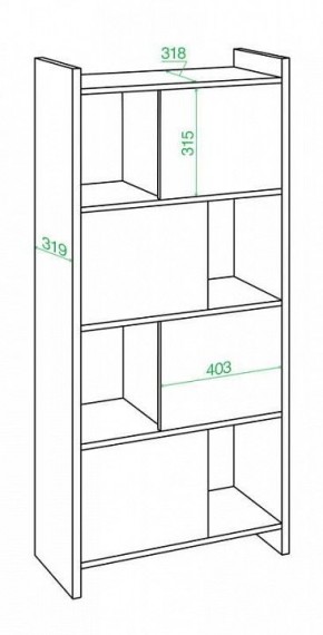 Стеллаж комбинированный Домино Лайт СТЛ-3В в Екатеринбурге - mebel24.online | фото 2