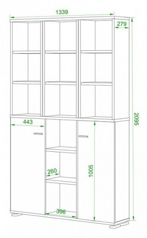 Стеллаж комбинированный Домино ПУ-40-6 в Екатеринбурге - mebel24.online | фото 2
