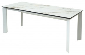 Стол CREMONA 160 KL-188 Контрастный мрамор / белый каркас, ®DISAUR в Екатеринбурге - mebel24.online | фото 3