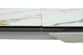 Стол CREMONA 160 KL-188 Контрастный мрамор / белый каркас, ®DISAUR в Екатеринбурге - mebel24.online | фото 5