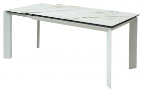 Стол CREMONA 160 KL-188 Контрастный мрамор / белый каркас, ®DISAUR в Екатеринбурге - mebel24.online | фото 7