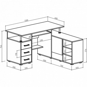 Стол компьютерный Амбер-12 в Екатеринбурге - mebel24.online | фото 2