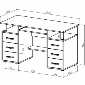 Стол компьютерный Амбер в Екатеринбурге - mebel24.online | фото 3