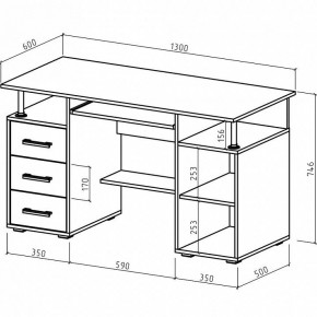 Стол компьютерный Амбер в Екатеринбурге - mebel24.online | фото 3