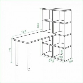 Стол компьютерный Bartolo в Екатеринбурге - mebel24.online | фото 3