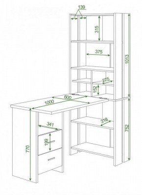 Стол компьютерный Домино Lite СТЛ-ОВ+С100Прям+ТЯЛ в Екатеринбурге - mebel24.online | фото 2