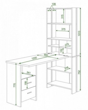 Стол компьютерный Домино Lite СТЛ-ОВ+С120Прям+ТЯЛ в Екатеринбурге - mebel24.online | фото 2